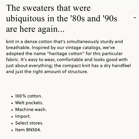 Vintage J. Crew Sweater Cardigan‎ Mens Medium Cable Knit Cabincore Grandpa Beige - Picture 10 of 11